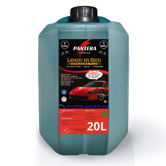 Lavado en Seco Ecológico Carnauba Plus 20 L